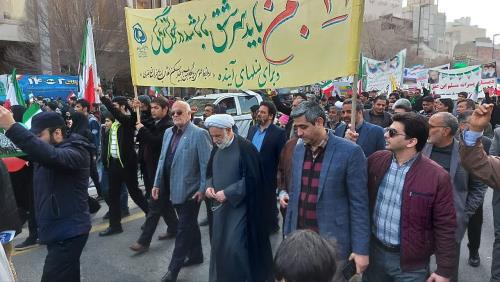حضور در راهپیمایی 22 بهمن 1402 در مشهد مقدس