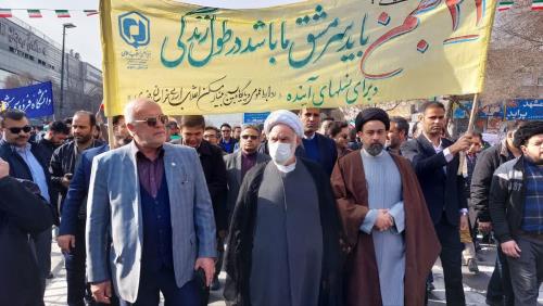 حضور در راهپیمایی 22 بهمن 1402 در مشهد مقدس