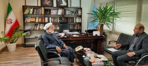 دیدار مهندس کی خسروی مدیرکل بنیاد مسکن استان  اردبیل با حجت الاسلام والمسلمین روحانی نژاد نماینده ولی فقیه و رئیس شورای مرکزی در بنیاد مسکن انقلاب اسلامی