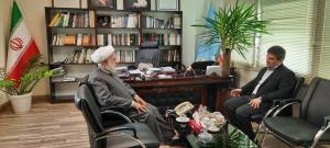 دیدار مهندس مقدم  مدیرکل بنیاد مسکن استان آذربایجان غربی با حجت الاسلام والمسلمین روحانی نژاد نماینده ولی فقیه و رئیس شورای مرکزی در بنیاد مسکن انقلاب اسلامی