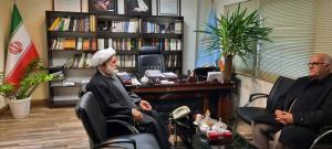 دیدار  مهندس مثبتی مدیرکل بنیاد مسکن استان خراسان رضوی با نماینده ولی فقیه و رئیس شورای مرکزی در بنیاد مسکن انقلاب اسلامی