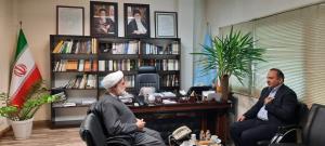 دیدار  مهندس بیگ مداح مدیر کل بنیاد مسکن استان سیستان و بلوچستان با نماینده ولی فقیه و رئیس شورای مرکزی در بنیاد مسکن انقلاب اسلامی