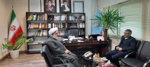 دیدار مهندس محبی مدیرکل بنیاد مسکن استان ایلام با حجت الاسلام والمسلمین روحانی نژاد نماینده ولی فقیه و رئیس شورای مرکزی در بنیاد مسکن انقلاب اسلامی