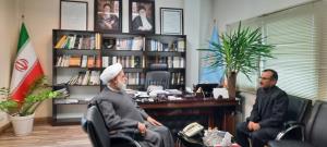 دیدار آقای بدری نماینده مردم اردبیل در مجلس شورای اسلامی با حجت الاسلام والمسلمین روحانی نژاد نماینده ولی فقیه و رئیس شورای مرکزی در بنیاد مسکن انقلاب اسلامی