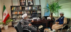 دیدار جچت الاسلام والمسلمین  بامری مسئول دفتر نمایندگی ولی فقیه در بنیاد مسکن استان سیستان وبلوچستان با حجت الاسلام والمسلمین روحانی نژاد نماینده ولی فقیه و رئیس شورای مرکزی در بنیاد مسکن انقلاب اسلامی