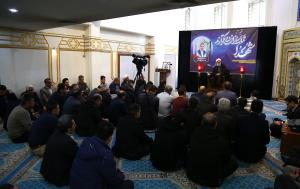 مراسم گرامیداشت شهید فرشید شهرکی با حضور حجت الاسلام والمسلمین روحانی نژاد نماینده ولی فقیه  در بنیاد مسکن انقلاب اسلامی