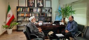 دیدار  آقای دکترساقیان مدیرکل امور مجامع با نماینده ولی فقیه و رئیس شورای مرکزی در بنیاد مسکن انقلاب اسلامی