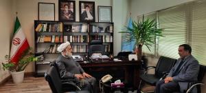 دیدار   مهندس  رضایی عضوهیات مدیره سازمان ملی زمین و مسکن با نماینده ولی فقیه و رئیس شورای مرکزی در بنیاد مسکن انقلاب اسلامی