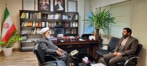 دیدار  مهندس همتی سرپرست بنیادمسکن استان سمنان با نماینده ولی فقیه و رئیس شورای مرکزی در بنیاد مسکن انقلاب اسلامی