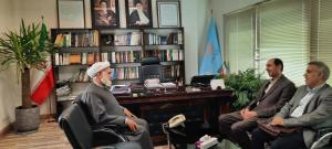 دیدار  آقای پیرهادی مدیرعامل  وآقای خانی عصوهیات مدیره شرکت مسکن اجتماعی با نماینده ولی فقیه و رئیس شورای مرکزی در بنیاد مسکن انقلاب اسلامی