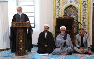 دیدار نوروزی حجت الاسلام والمسلمین روحانی نژاد نماینده ولی فقیه و مهندس صالحی رئیس بنیاد مسکن انقلاب اسلامی با معاونین,مدیران کل, مدیران عامل شرکتهای تابعه و کارکنان  بنیاد مسکن انقلاب اسلامی