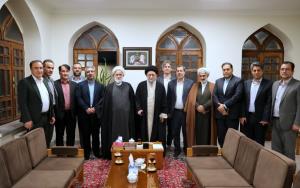 دیدار حجت الاسلام والمسلمین روحانی نژاد نمینده ولی فقیه در بنیاد مسکن انقلاب اسلامی و هیئت همراه  با با حضرت آیت الله نورمفیدی، نماینده مقام معظم رهبری در استان گلستان و امام جمعه گرگان