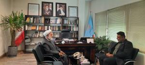 دیدار  مهندس نادریان زاده مدیر کل بنیاد مسکن استان یزد با نماینده ولی فقیه و رئیس شورای مرکزی در بنیاد مسکن انقلاب اسلامی