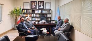 دیدار مهندس محمدی مدیرعامل اکباتان واعضای هیات مدیره با حجت الاسلام والمسلمین روحانی نژاد نماینده ولی فقیه و رئیس شورای مرکزی در بنیاد مسکن انقلاب اسلامی